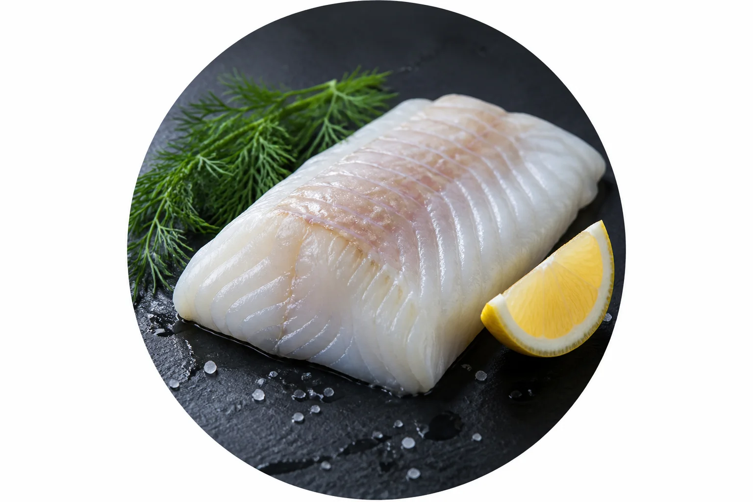 Čerstvý filet z tresky s koprem a citronem