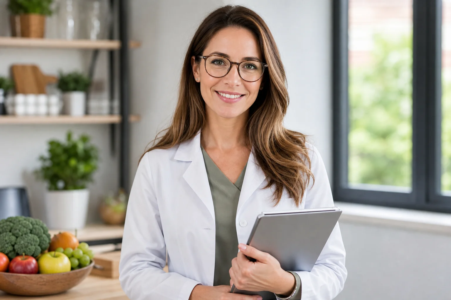 Joanna, nutriční specialistka Čerstvého Talíře, při kontrole menu